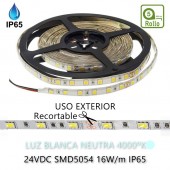Tira Led 24VDC 16W IP65 120° SMD5054 80W - 5