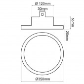 CAMPANA INDUSTRIAL LED OSRAM 200W IP65 6000K - 6