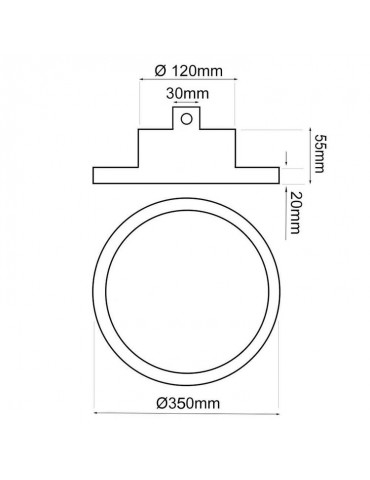 CAMPANA INDUSTRIAL LED OSRAM 200W IP65 6000K - 6