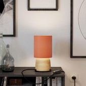 Lámpara de sobremesa Materia de cerámica y rafia - 11