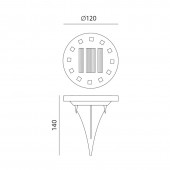 Pack 6 Foco pincho Solar LED CLAVO 4000K - 7