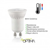 Bombilla LED dicroica MR11 4W 230v Cerámica
