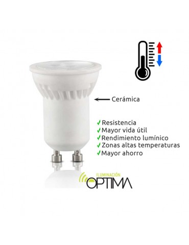 Bombilla LED dicroica MR11 4W 230v Cerámica - 3