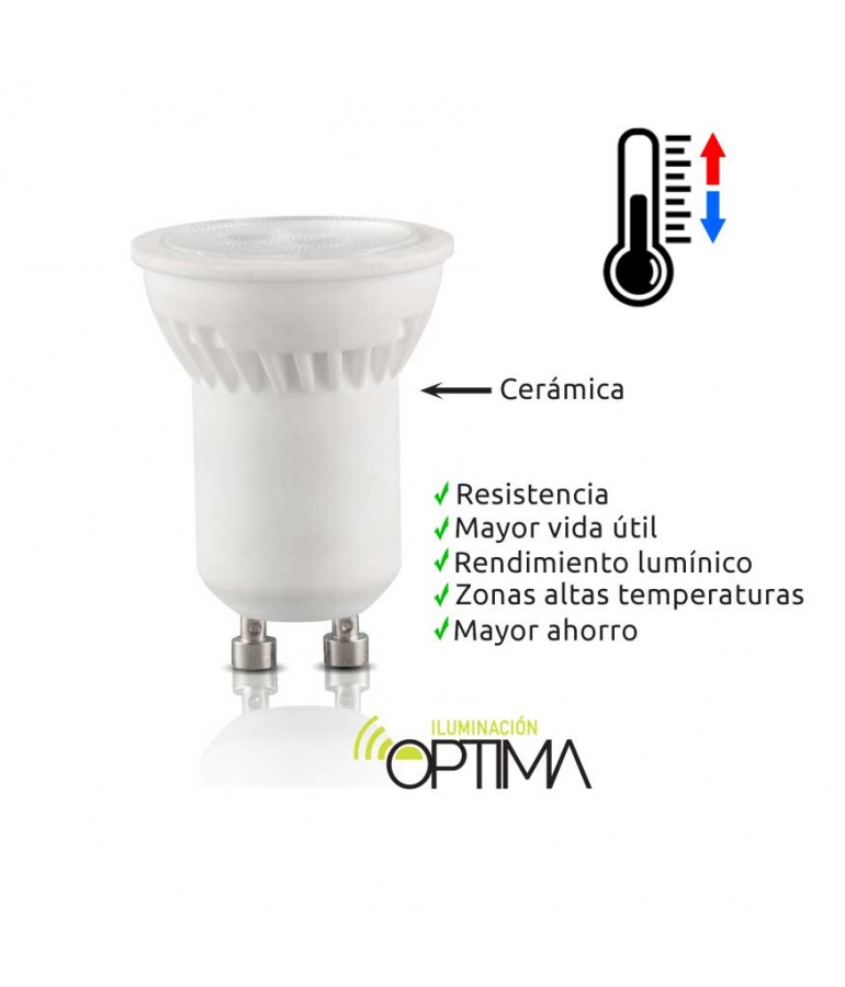 Bombilla LED dicroica MR11 4W 230v Cerámica - 3