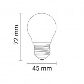 copy of PACK 10 LED VINTAGE filamento Esférica G45 4W E27 CRISTAL - 3