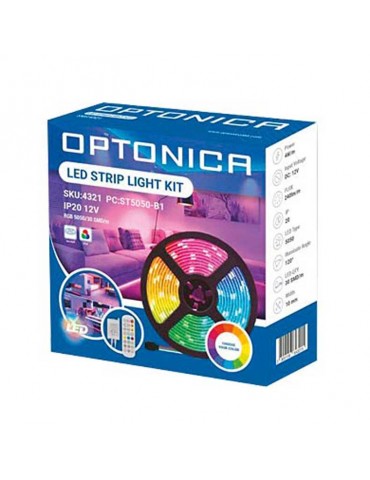 Kit Tira Led RGB 12VDC IP20 30LEDS/m Mando IR - 3