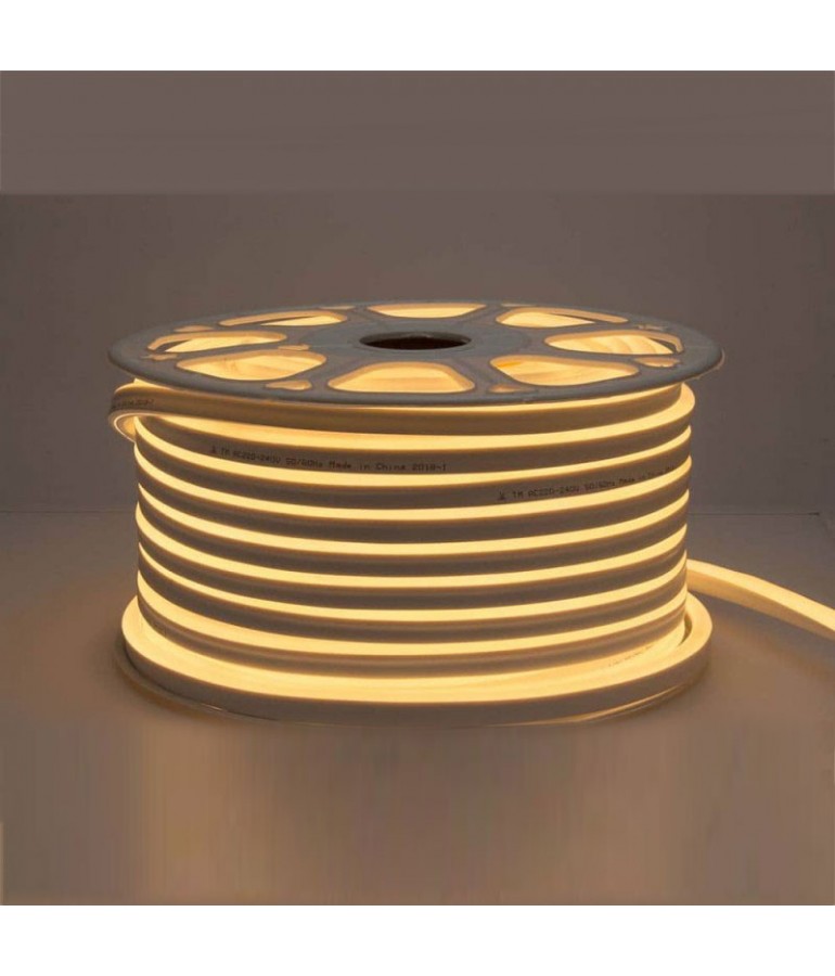 TIRA LED NEÓN AC230V 9W/m IP65 120° AMARILLO - 1