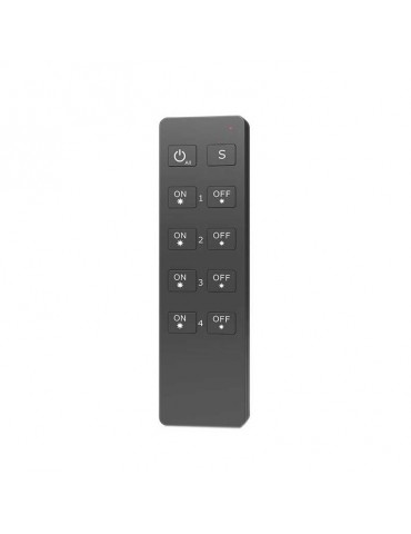 Mando RF 4 Zonas Tiras Led 12 24V DC - 12