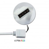 Conector 4 Pin Hembra Tiras de Led RGB DC 12/24V - 2