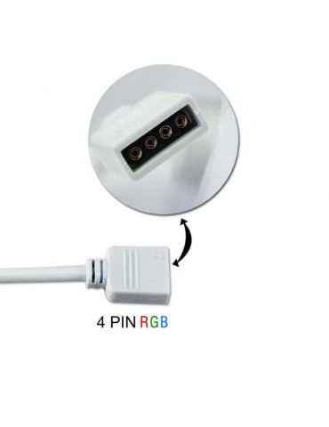 Conector 4 Pin Hembra Tiras de Led RGB DC 12/24V - 2