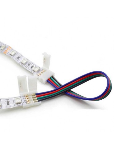 Conector Doble con cable Tiras de Led RGB 12/24v - 2