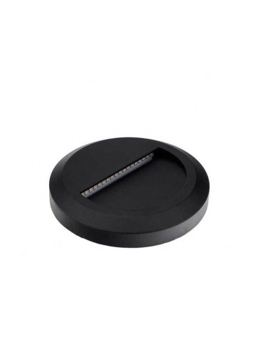Aplique Escalera LED circular Negro 2W IP65 - 2