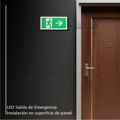 Luminaria LED EMERGENCIA Superficie Pared - 3