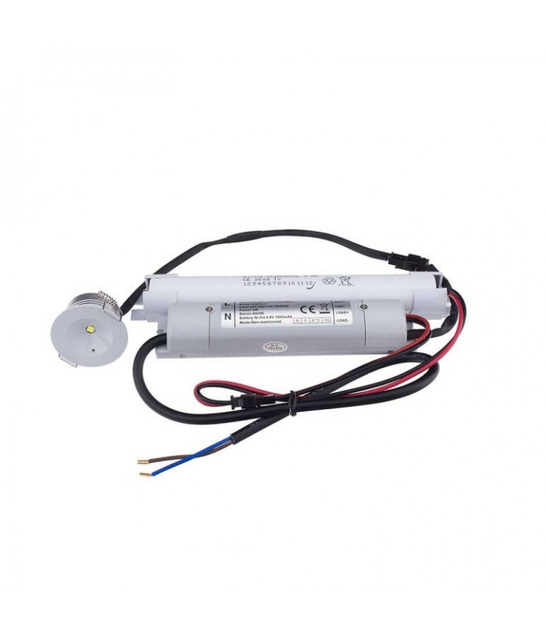 LED de Emergencia Empotrar circular 3w - 1