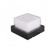 Aplique pared Led 15W cuadrado exterior negro - 3