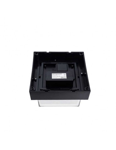 Aplique pared Led 15W cuadrado exterior negro - 4