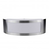 Aplique pared rectangular curvo Inoxidable E27 - 1