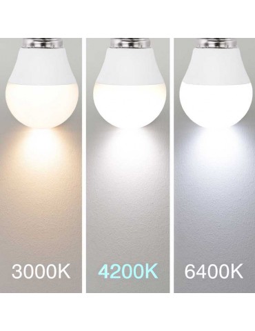 LED Esférica G45 6W E27 HTPC Aluminio 220° - 9