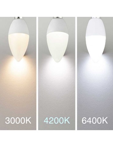 LED Vela C37 E14 7W HTPC+ALUMINIO 180° - 7