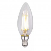 PACK 10 LED VELA VINTAGE filamento E14 4W C37 CRISTAL - 2