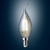 PACK 10 LED VINTAGE filamento VELA FLAMA E14 4W C37 CRISTAL - 2