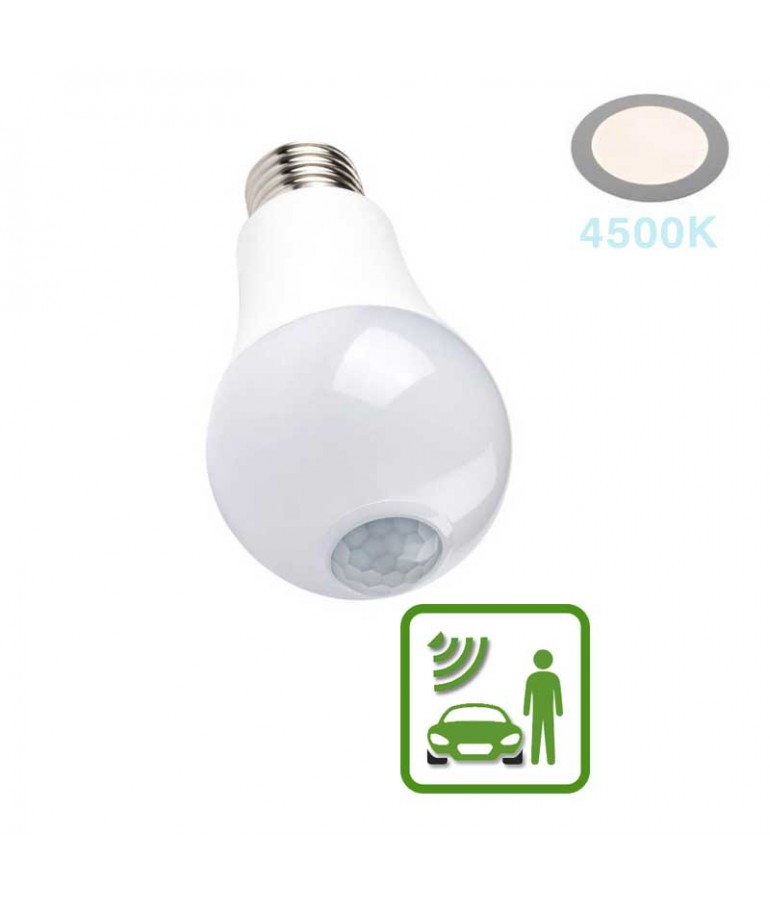 Bombilla LED Sensor Movimiento 7W E27 A60 - 5