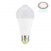 Bombilla LED Sensor Movimiento 7W E27 A60 - 6