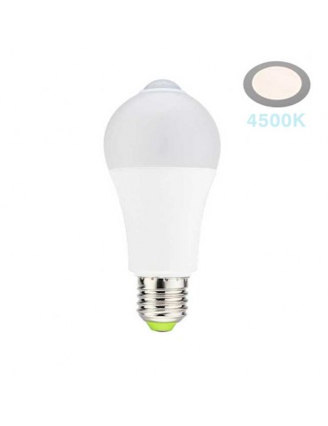 Bombilla LED Sensor Movimiento 7W E27 A60 - 6