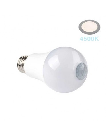 Bombilla LED Sensor Movimiento 7W E27 A60 - 7