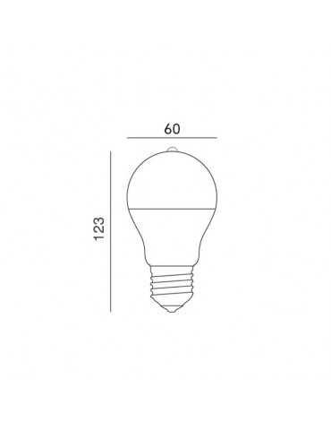 Bombilla LED Sensor Movimiento 7W E27 A60 - 4