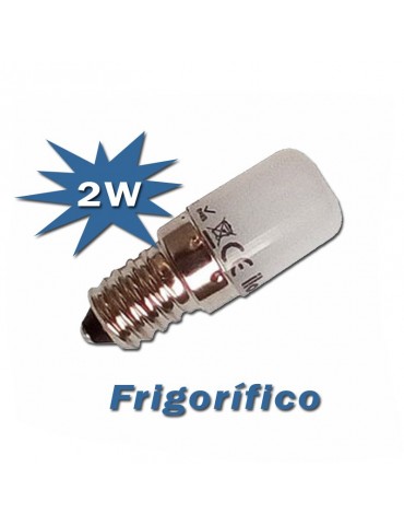 LED Pebetero ST26 2W E14 Cristal 360° Frigo