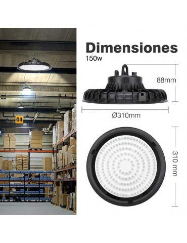 CAMPANA INDUSTRIAL LED UFO 150W IP65 6000/4500K - 6