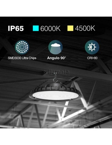 CAMPANA INDUSTRIAL LED UFO 150W IP65 6000/4500K - 2