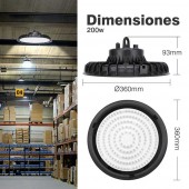 CAMPANA INDUSTRIAL LED UFO 200W IP65 6000/4500K - 6