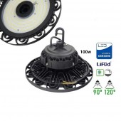 CAMPANA INDUSTRIAL LED UFO 100W 90/120º DIMMABLE IP65 - 1