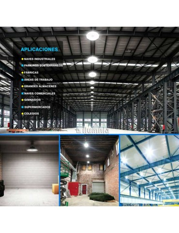 CAMPANA INDUSTRIAL LED UFO 100W 90/120º DIMMABLE IP65 - 5