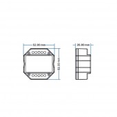 TRIAC Dimmer Controlador RF 100-240V PUSH DIM - 3