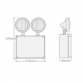 LUZ LED EMERGENCIA DOBLE FOCO TWINSPOT 280lm - 4