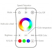 KIT Mando RF Controlador LED RGB CCT Tiras led 12/24V DC - 5