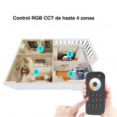 Mando RF 4 Zonas CCT Tiras Led 12/24V DC - 3