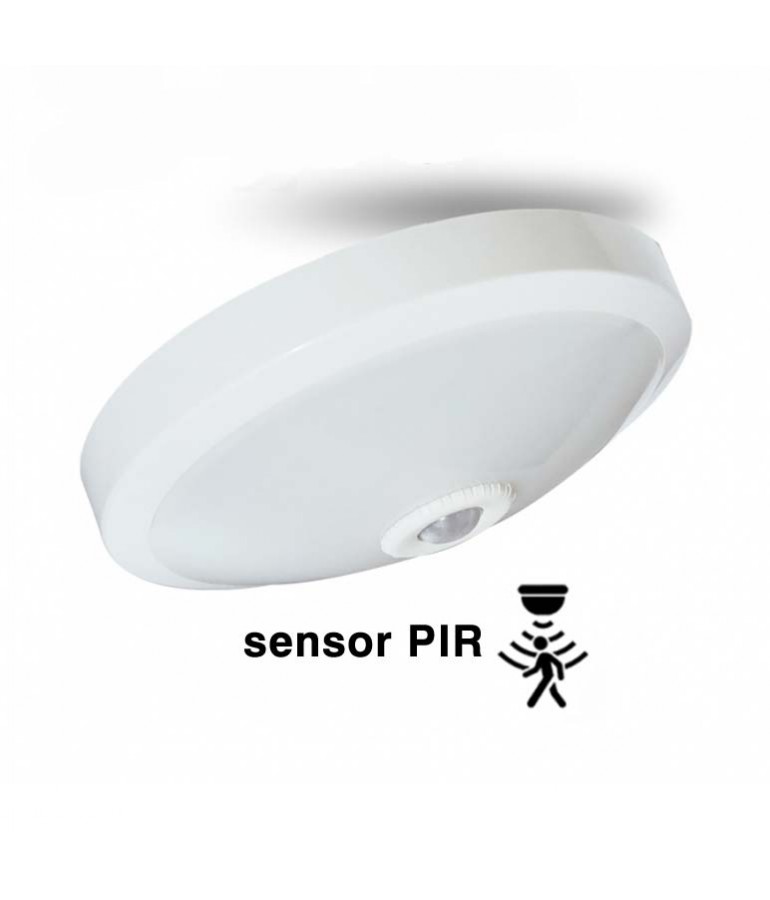 Luz de Noche con Detector de Movimiento Sensor Infrarrojos y sensor  Crepuscular (Noche/Dia) integrado