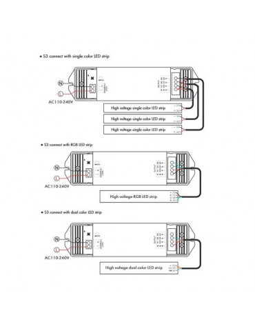 copy of Controlador RF 3 Canales Tiras Led 12-36V RGB CCT - 3