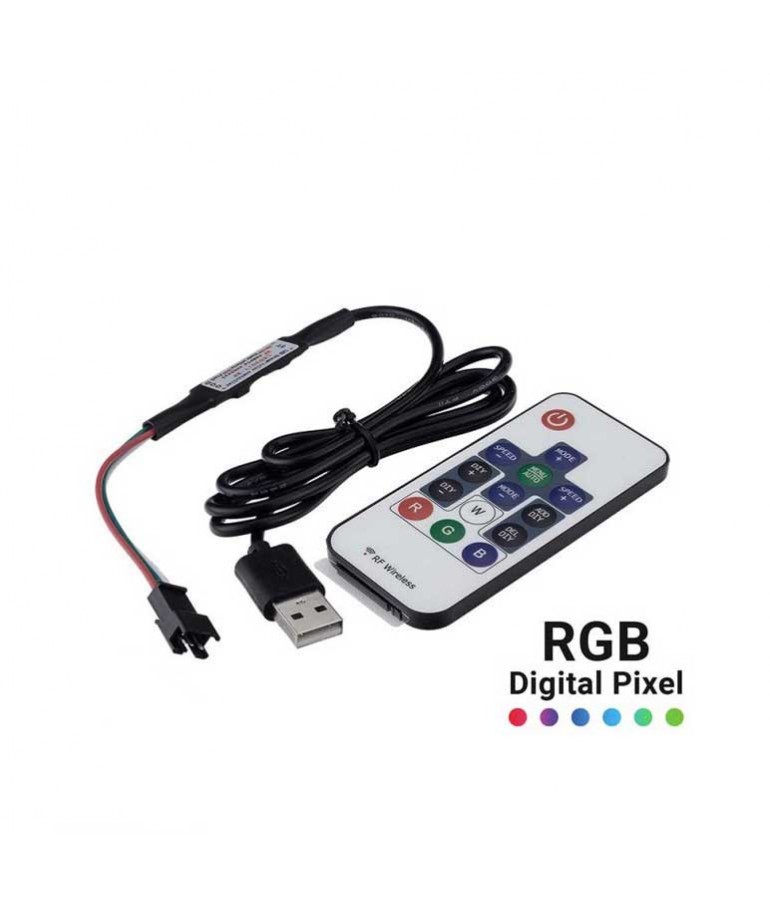 Mando RF Tiras LED Digital RGB 5-24V - 1