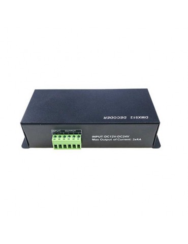 DMX 512 Decoder  RGBW 12-24V 3CH - 1