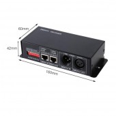 DMX 512 Decoder  RGBW 12-24V 3CH - 4