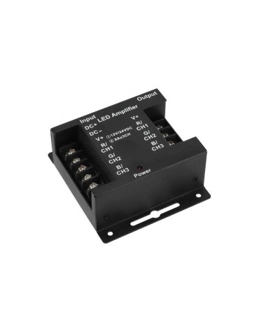 Amplificador de señal RGB 12-24VDC tiras Led - 1