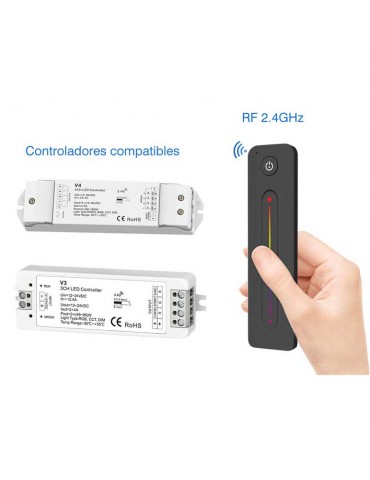 Mando 2.4G RF Controlador RGB Táctil Tiras led 12/24V DC - 4