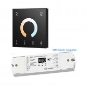 Controlador DMX RF Táctil empotrar CCT 8 Canales - 4