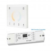 Controlador DMX RF Cristal Táctil CCT 8 Canales - 5