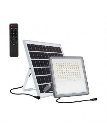 Foco Solar LED 100W Mando Placa Solar - 8